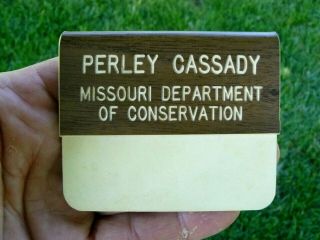Missouri State Conservation Fisheries Fish Game Warden Pocket Name Tag