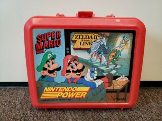 Vintage 1989 Aladdin Nintendo Mario Bros Plastic Lunch Box