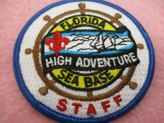 Florida Sea Base High Adventure Staff Pocket Patch