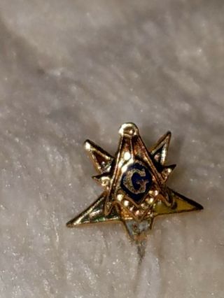 Past Patron Order Of The Eastern Star Pin Yellow 10k Gold.  Old But Look At Me