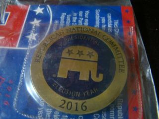 Republican National Committee Challenge Coin And Pin 2016 Nip Donald Trump