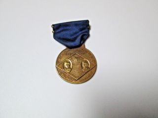 Vintage Swedish Baptist Diamond Jubilee Ribbon Medallion Pin 1852 1927 Chicago