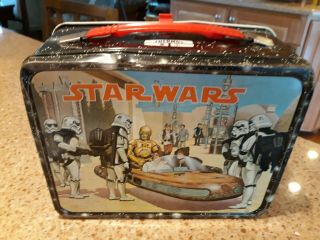 VINTAGE 1977 STAR WARS LUNCHBOX AND THERMOS 3