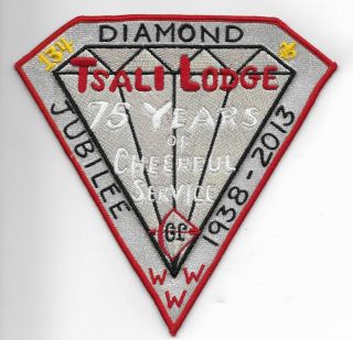 Oa Lodge 134 Tsali J8; 2015 75 Years