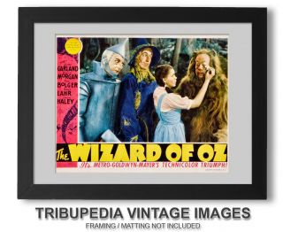 1939 THE WIZARD OF OZ - JUDY GARLAND 8x10 Lobby Card from Movie Release Reprint 3