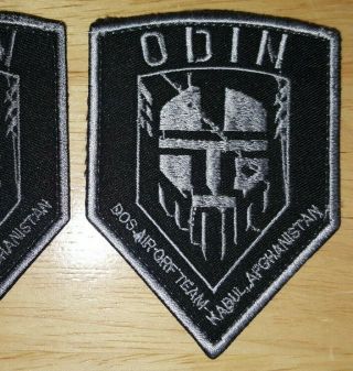 Us State Dept Dos Air Qrf Quick Response Force Odin Gray Patch Kabul Afghanistan