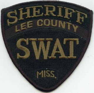 Lee County Mississippi Ms Special Weapons And Tactics Swat Sheriff Police Patch