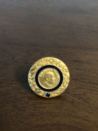 Rotary International Pin With One Sapphire