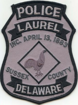 Laurel Delaware De Subdued Police Patch