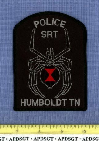 Humboldt Swat Srt Tennessee Sheriff Police Patch Spider Subdued Tactical