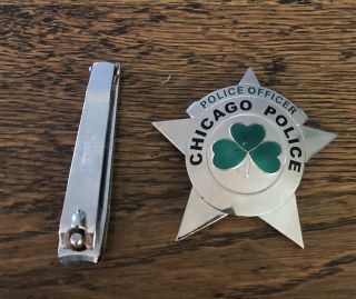 Chicago Police Collectible Irish Green Shamrock Badge / Star