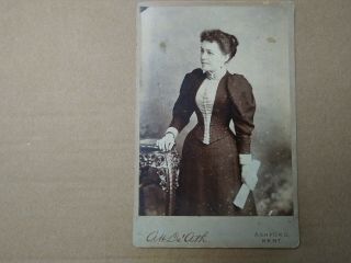 Cabinet Card Victorian Photograph Of A Lady By A H De 