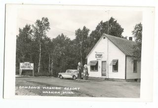 Waskish,  Mn Bemidji,  Minnesota Old Rppc Postcard,  Dawson 