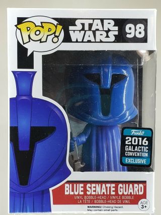 Star Wars Funko Pop - Blue Senate Guard - 2016 Galactic Convention Exclusive