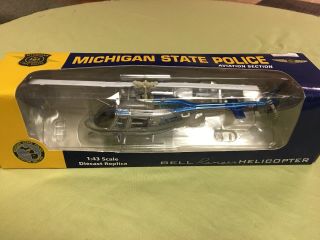 Michigan State Police Bell Helicopter 1:43 Scale
