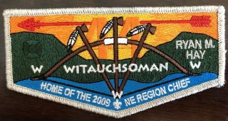 2009 Northeast Region Chief Witauchsoman Lodge Ryan Hay Silver Border
