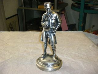 Vintage Boy Scout Cast Metal Statue Figurine Award