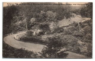 National Pike Us Hwy 40,  Sideling Hill Mountain Near Hancock,  Md Postcard 5f27