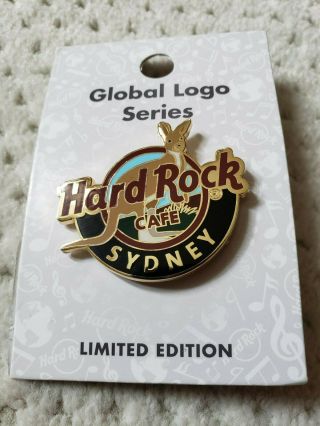 Hard Rock Cafe Sydney Australia Global Classic Logo Limited Edition Kangaroo Pin