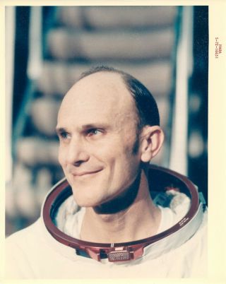 Set of 4 NASA Apollo 16 Crew Photos with Red Serial Number / A Kodak Paper 8