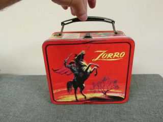 Vintage Zorro Lunchbox 1966 Aladdin Walt Disney No Thermos