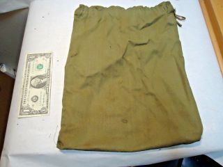 vintage Grant County,  North Dakota American Red Cross Green Army Green Cloth Bag 3
