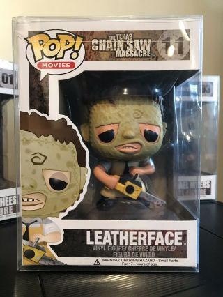 Funko Pop Movies Leatherface 11 Texas Chainsaw Massacre Figure In Protector