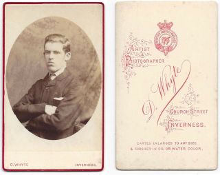 Cdv Photograph Victorian Gentleman Carte De Visite By Whyte Of Inverness