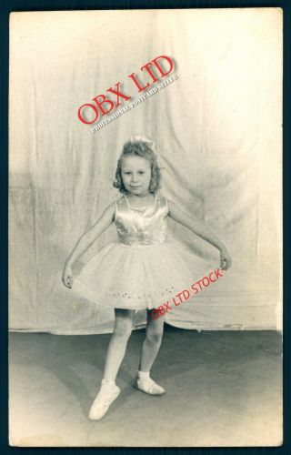 Young Ballerina Dancing Girl Real Photo Picture Rp 02