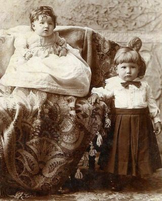 Antique Cabinet Photo Doll - Like Little Victorian Children Hammer Backstamp