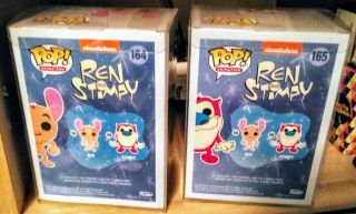 FUNKO POP REN AND STIMPY FIREHOUSE DOGS 2 TWO CHASES W/PROTECTORS VAULTED RETIRE 3