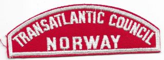 Transatlantic Council Norway Rws Red And White Strip Black Eagle Lodge 482