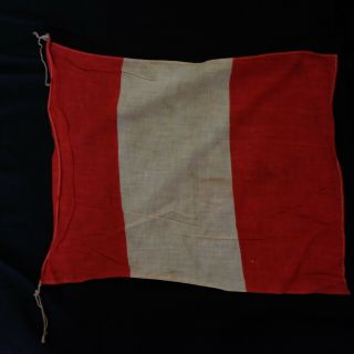 1930s Antique Peru Banner Flag