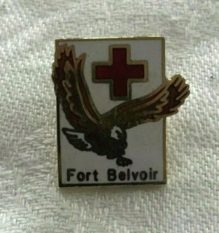 American Red Cross Pin Fort Belvoir Virginia Us Army Military Base Lapel Pin
