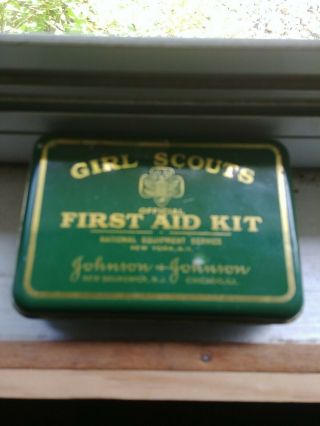 Vintage Girl Scout First - Aid Kit