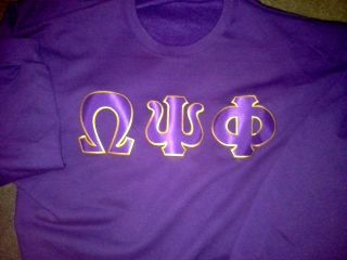 Omega Psi Phi Purple T - Shirt Xl
