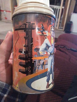 Fireball XL5 8 oz.  Thermos only 1964,  missing the cup/lid 4
