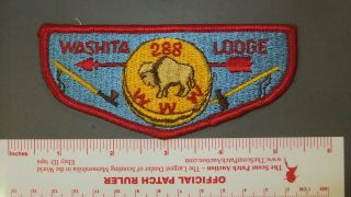 Boy Scout Oa 288 Washita First Solid Flap 2173ii