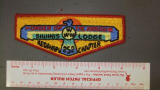 Boy Scout Oa 252 Siwinis Chapter Flap 2155ii