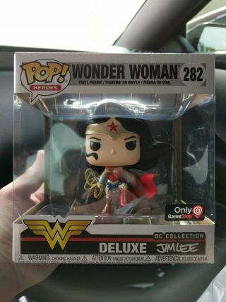 Funko Pop Heroes: Wonder Woman Deluxe By Jim Lee In - Hand Ready To Ship