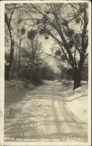 Winter Oak Glen Lodge Resort Ca Yucaipa Ca Cancel 1921 Real Photo Postcard