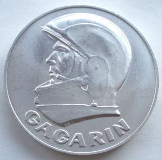 Ussr Yuri Gagarin First Man In Space Medal 40mm 9.  5g Space Flown Aluminium Ss5.  2