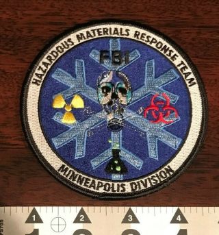 Fbi Minneapolis Hazardous Materials Response Team Unit Federal Police Patch Gman