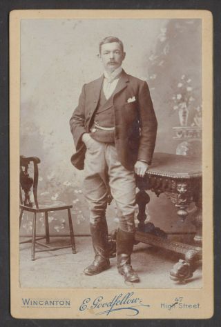 Cab1005 Victorian Cabinet Photo: Gent In Boots,  Goodfellow,  Wincanton