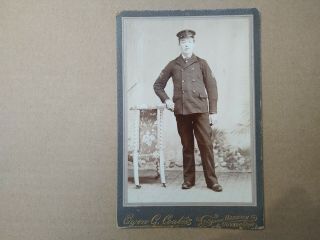 Cabinet Card Victorian Photograph Of A Sailor By Owen G Coates Of Harwich