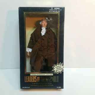 Vintage Doll Toy Leaders Of The World George Washington Boxed 12 " Figure.  Nib