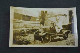 Vintage Photo Cute Boy In 1920s Speedster Pedal Car Toy 948029