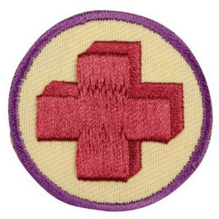 13 Girl Scout Junior First Aid Patch