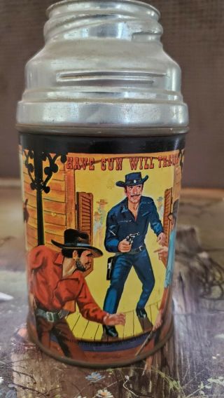 Have Gun Will Travel Lunchbox Thermos Only No Lid Or Cap