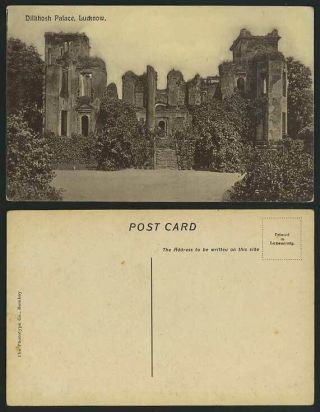 India Old Postcard Dilkhush,  Dilkhosh Palace At Lucknow